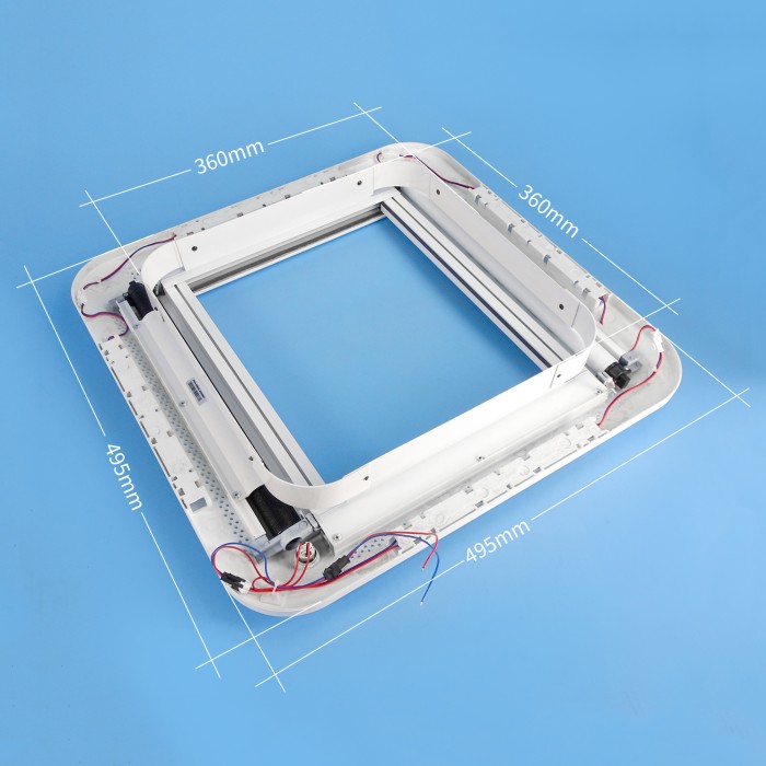 camec skylight plus with internal blind & led 400x400mm camec skylight plus with internal blind & led 400x400mm